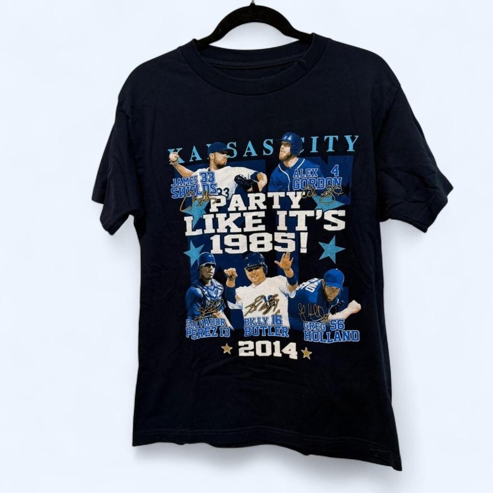Kansas City Royals "Party Like It’s 1985!" 2014 Graphic Tee - Black